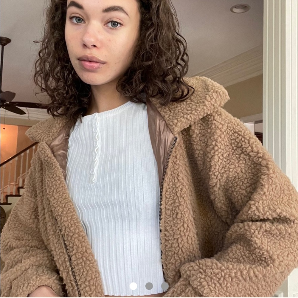 Forever 21 cozy and cute teddy bear jacket❤️